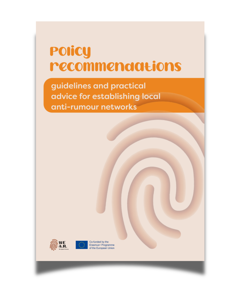 Policy Recommendations – Guidelines and Practical Advice for establishing local anti-rumour networks