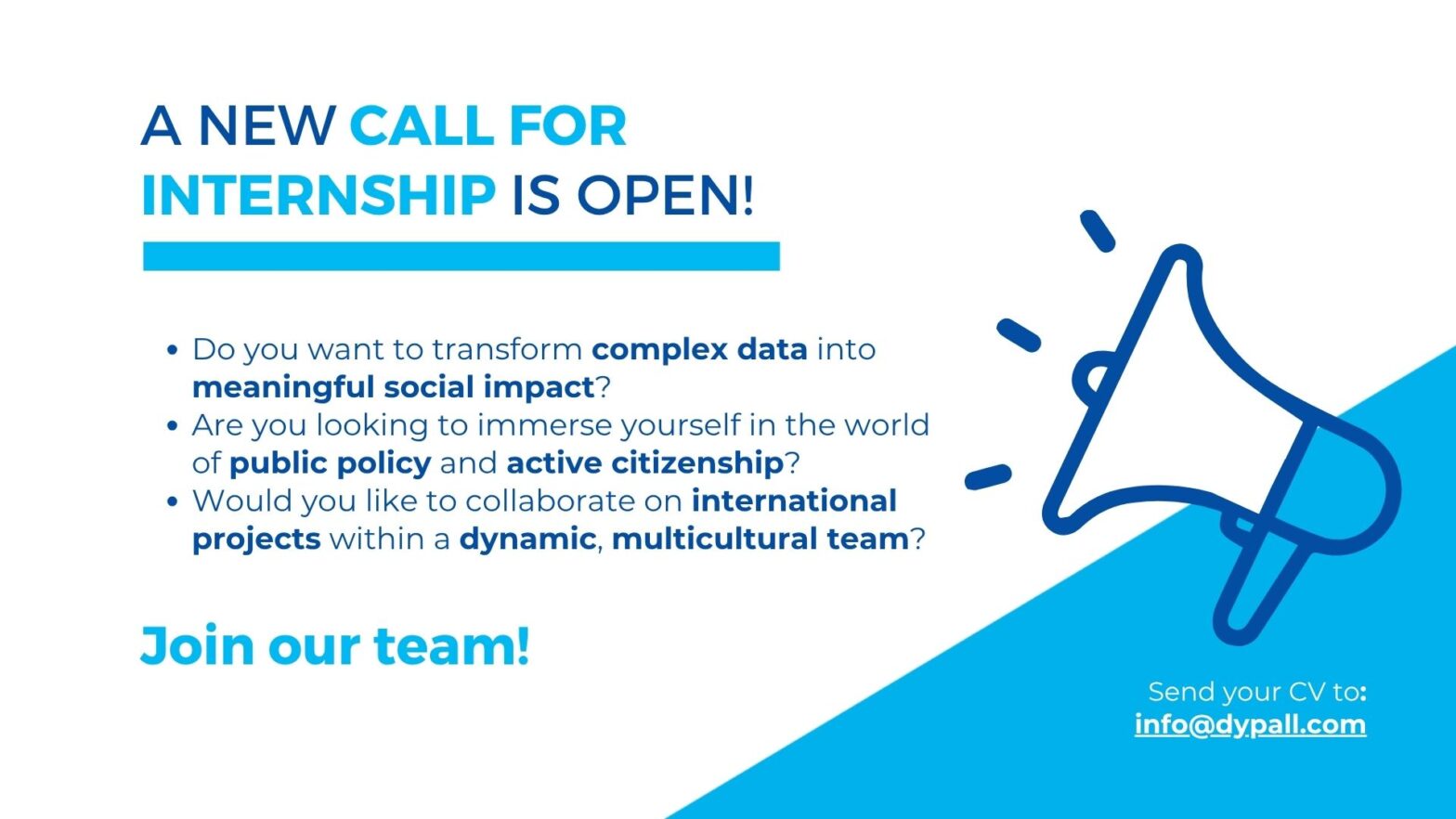 We Are Hiring: Paid Internship “+Talento” (Public Policy – Data Analyst)